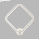 GobekUsa Modern LED Acrylic Wall Lamp for Bedside with Rhombus Frame