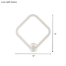 GobekUsa Modern LED Acrylic Wall Lamp for Bedside with Rhombus Frame