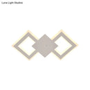 GobekUsa Nordic LED Metal Wall Sconce Light - Black/White Rhombus Design for Bedroom, White/Warm Light