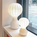 GobekUsa Gatto Cocoon Silk Table Lamp Home Bedroom Study Minimalist Art Light