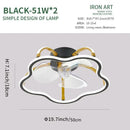 GobekUsa LED Ceiling Fan with Remote Control, Modern Silent Lighting Fixture for Bedroom and Dining Room