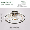 GobekUsa LED Ceiling Fan with Remote Control, Modern Silent Lighting Fixture for Bedroom and Dining Room
