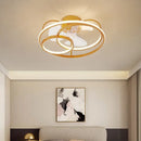 GobekUsa LED Ceiling Fan with Remote Control, Modern Silent Lighting Fixture for Bedroom and Dining Room