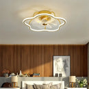 GobekUsa LED Ceiling Fan with Remote Control, Modern Silent Lighting Fixture for Bedroom and Dining Room