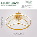 GobekUsa LED Ceiling Fan with Remote Control, Modern Silent Lighting Fixture for Bedroom and Dining Room