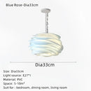 GobekUsa CARMINA Rose Flower Pendant Lights for Kitchen Bedroom Living Room
