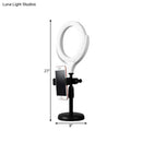GobekUsa Rotatable LED Round Mirror Light with USB Port- Modernist Metallic Flush Lighting, White