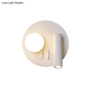 GobekUsa Round Wall Sconce with Warm/White LED Downlight in Simplicity Acrylic