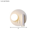 GobekUsa Round Wall Sconce with Warm/White LED Downlight in Simplicity Acrylic