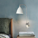 GobekUsa Modern White Sconce with Cone Metal Shade for Bedroom Walls