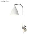 GobekUsa Modern White Sconce with Cone Metal Shade for Bedroom Walls
