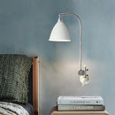GobekUsa Modern White Sconce with Cone Metal Shade for Bedroom Walls