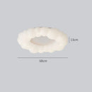 GobekUsa Cloud Living Room Ceiling Lamp Bedroom Light Simple Restaurant Designer Atmospheric Cream Wind