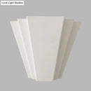GobekUsa Contemporary LED Iron Wall Sconce, White Sector Flush Mount Light - White/Warm Lighting