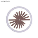 GobekUsa Modern White LED Wall Sconce with Sector/Leaf Pattern & Warm/White Light