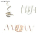 GobekUsa Spiral Acrylic LED Wall Sconce - Modern Single Light in Warm/White/Natural Light
