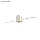 GobekUsa Sleek 16"/23.5" LED Wall Lamp - Modern Slim Rod Bath Vanity Lighting with Acrylic Shade