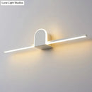 GobekUsa Sleek 16"/23.5" LED Wall Lamp - Modern Slim Rod Bath Vanity Lighting with Acrylic Shade
