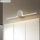 GobekUsa Sleek 16"/23.5" LED Wall Lamp - Modern Slim Rod Bath Vanity Lighting with Acrylic Shade