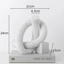 GobekUsa Abstract Twisted Knot Sculpture for Room Aesthetics Decor