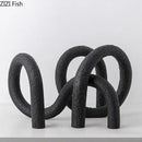 GobekUsa Abstract Twisted Knot Sculpture for Room Aesthetics Decor