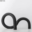 GobekUsa Abstract Twisted Knot Sculpture for Room Aesthetics Decor