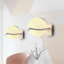 GobekUsa Modern White Sphere Opal Glass Kitchen Wall Sconce with 1 Light