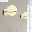 GobekUsa Modern White Sphere Opal Glass Kitchen Wall Sconce with 1 Light