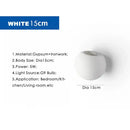 GobekUsa Gypsum LED Wall Lamp 5W Modern Creative Sconces Living Room Bedroom Lighting