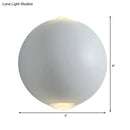 GobekUsa Modern 2-LED Up/Down Wall Light Fixture - Aluminum White Sconce Light for Outdoor Use in Warm/White