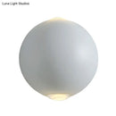 GobekUsa Modern 2-LED Up/Down Wall Light Fixture - Aluminum White Sconce Light for Outdoor Use in Warm/White