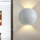 GobekUsa Modern 2-LED Up/Down Wall Light Fixture - Aluminum White Sconce Light for Outdoor Use in Warm/White