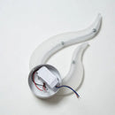GobekUsa Flame Shaped LED Wall Mounted Light - Decorative Acrylic Sconce for Corridors (White)