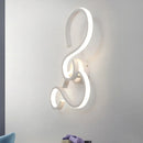 GobekUsa Modern White Spiral Wall Sconce Light with Acrylic LED for Living Room