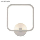 GobekUsa LED Bedside Wall Light White Sconce with Square Acrylic Shade - Choose Your Light Tone