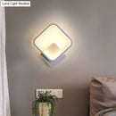 GobekUsa Modern LED Bedside Wall Light - Aluminum Minimalistic Sconce Lighting in Black/White, 8"/10"/12.5" Dia