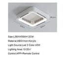 GobekUsa Bladeless Ceiling Fan Light Remote Control LED Circulator for Bedroom Living Room