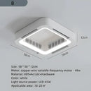 GobekUsa Bladeless Ceiling Fan Light Remote Control LED Circulator for Bedroom Living Room