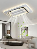 GobekUsa Bladeless LED Ceiling Fan Light: Modern Invisible Fan Lamp for Bedroom & Living Room