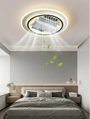 GobekUsa Bladeless LED Ceiling Fan Light: Modern Invisible Fan Lamp for Bedroom & Living Room