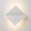 GobekUsa Stylish Curved Wall Sconce with Acrylic Squared Shade: Warm/White LED Bedroom Lamp