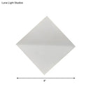 GobekUsa Stylish Curved Wall Sconce with Acrylic Squared Shade: Warm/White LED Bedroom Lamp