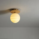 GobekUsa Ceramic Wood LED Ceiling Light for Modern Indoor Lighting