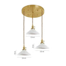 GobekUsa Ceramic LED Pendant Lights | Copper Modern Hanglamp for Home Indoor Lighting
