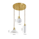 GobekUsa Ceramic LED Pendant Lights | Copper Modern Hanglamp for Home Indoor Lighting