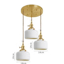 GobekUsa Ceramic LED Pendant Lights | Copper Modern Hanglamp for Home Indoor Lighting