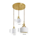 GobekUsa Ceramic LED Pendant Lights | Copper Modern Hanglamp for Home Indoor Lighting