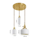 GobekUsa Ceramic LED Pendant Lights | Copper Modern Hanglamp for Home Indoor Lighting