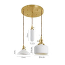 GobekUsa Ceramic LED Pendant Lights | Copper Modern Hanglamp for Home Indoor Lighting