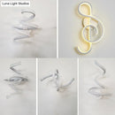 GobekUsa Musical Note LED Wall Sconce - Stylish Home Wall Mount Lighting for Bedroom or Living Room Décor